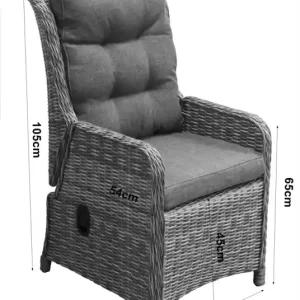 Favoriet 7-delige tuinset Dublin verst. stoelen 220cm ovale tafel