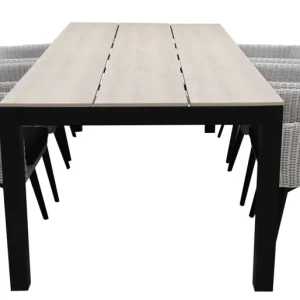 7-delige tuinset 6 Pisa stoelen (White) 225cm tuintafel Laatste Kans