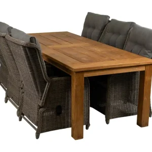 7-delige tuinset 6 tuinstoelen (SW) 240cm tuintafel Koop Vandaag