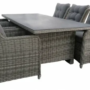 7-delige tuinset 6 Sevilla tuinstoelen 230cm tuintafel Weekendaanbieding