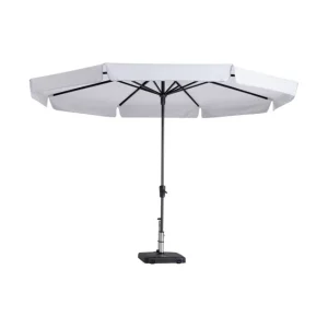 Beperkte Voorraad Madison Parasol Syros Luxe Round Off White ∅350cm