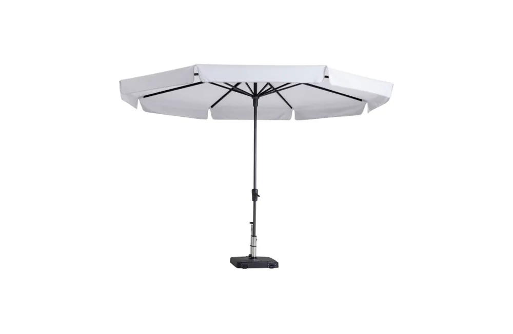 Beperkte Voorraad Madison Parasol Syros Luxe Round Off White ∅350cm