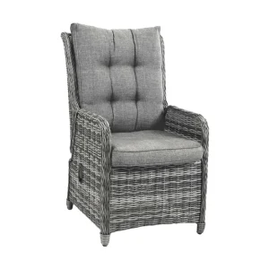 Uitverkoop Verstelbare Dining tuinstoel Dublin Ash Grey Wicker