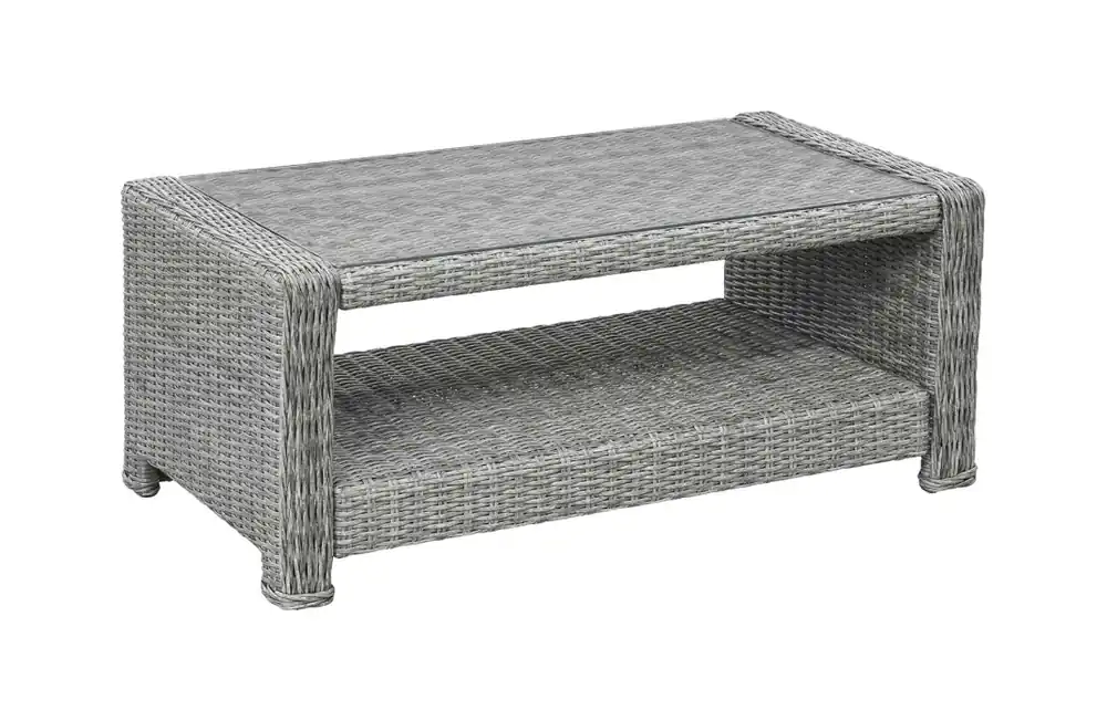Loungetafel Dublin 110x56cm Mystic Grey Wicker & Aluminium Hete Deal