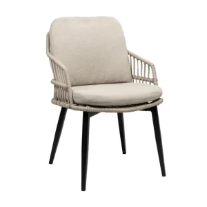 Op = Op Isabel dining tuinstoel beige rope kunststof & aluminium