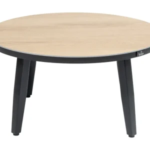 Weekendaanbieding Ronde bijzettafel houtlook Mykonos ø73cm Gratis thuisbezorgd