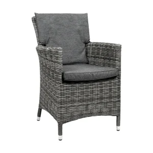 Verone halfrond wicker tuinstoel grijs Balkon tuinstoel compact Koop Vandaag