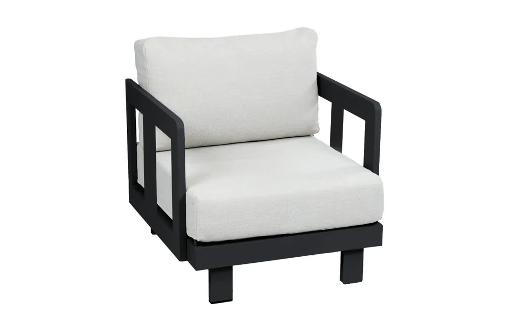 Weekendaanbieding Loungestoel Tulum Black & Beige