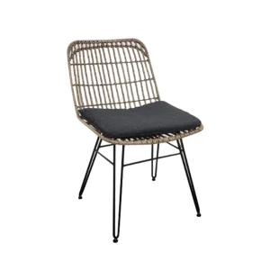 Tuinstoel Flamingo Black Bamboe & Wicker Eurofar Aanbieding