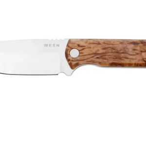 Voordeelprijs WESN Bornas SN23-8 Elmax, Curly Birch, vaststaand mes