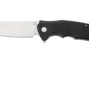 Bestel Nu Artisan Cutlery Tradition 1702P-BK, Stonewashed D2, Black G10 zakmes