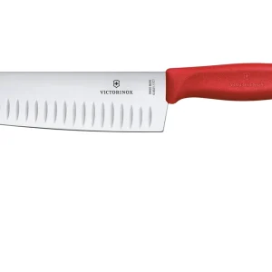 Hoge Kwaliteit Victorinox SwissClassic 6.8521.17C1B Chili Red, Santoku met kuiltjes 17 cm, rood