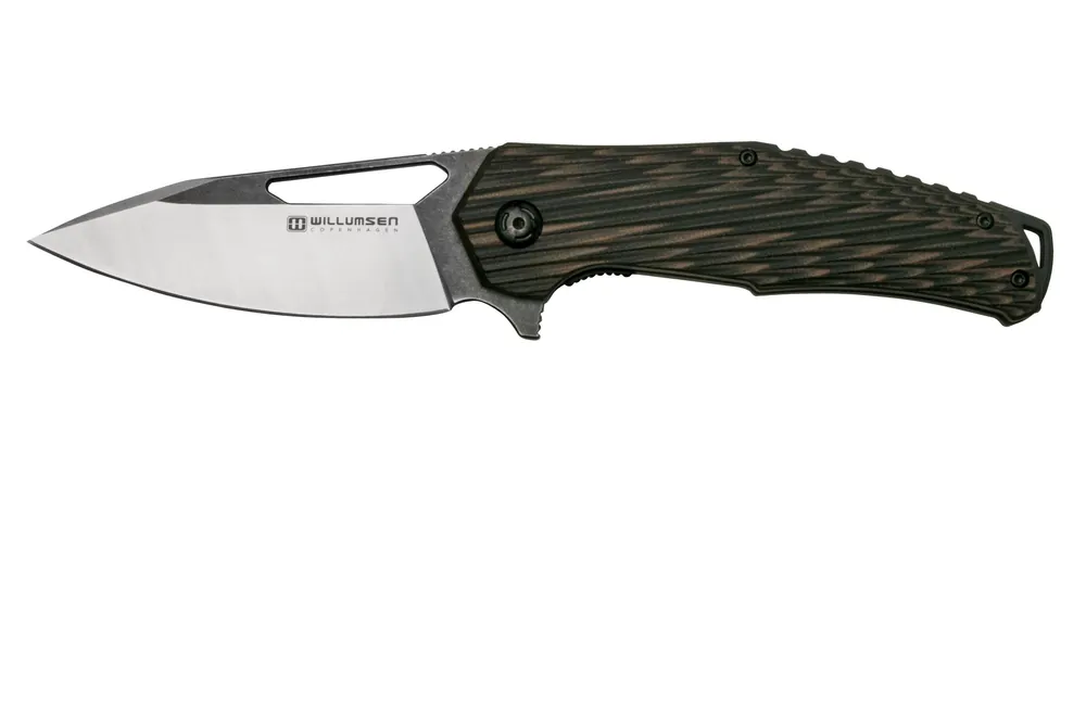 Betaalbaar Willumsen Chibs CH21TTA Tan & Black, zakmes