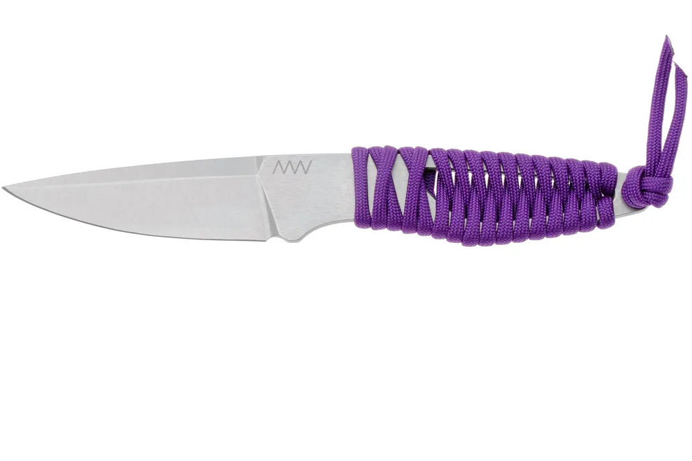 ANV P100 Sleipner, Purple Paracord P100-011, Black Kydex Sheath, nekmes Direct Beschikbaar