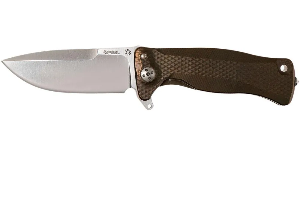 LionSteel SR11 Titanium Bronze, satin blade, SR11 B zakmes Express Levering