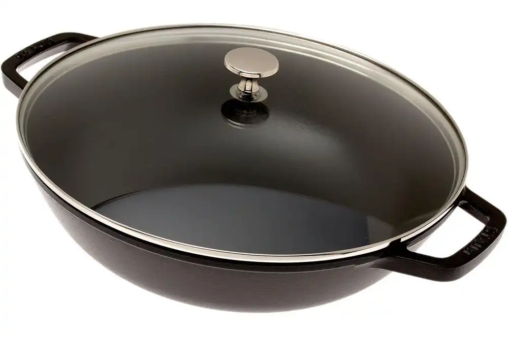 Staub kleine wokpan 30 cm, 4,4L, zwart Favoriet