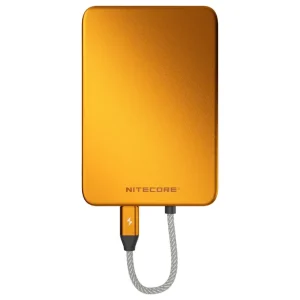 Gecertificeerd Nitecore POCKET 5 Magnetic Ultra Thin Power Bank, Alloy Orange, powerbank, 5000mAh