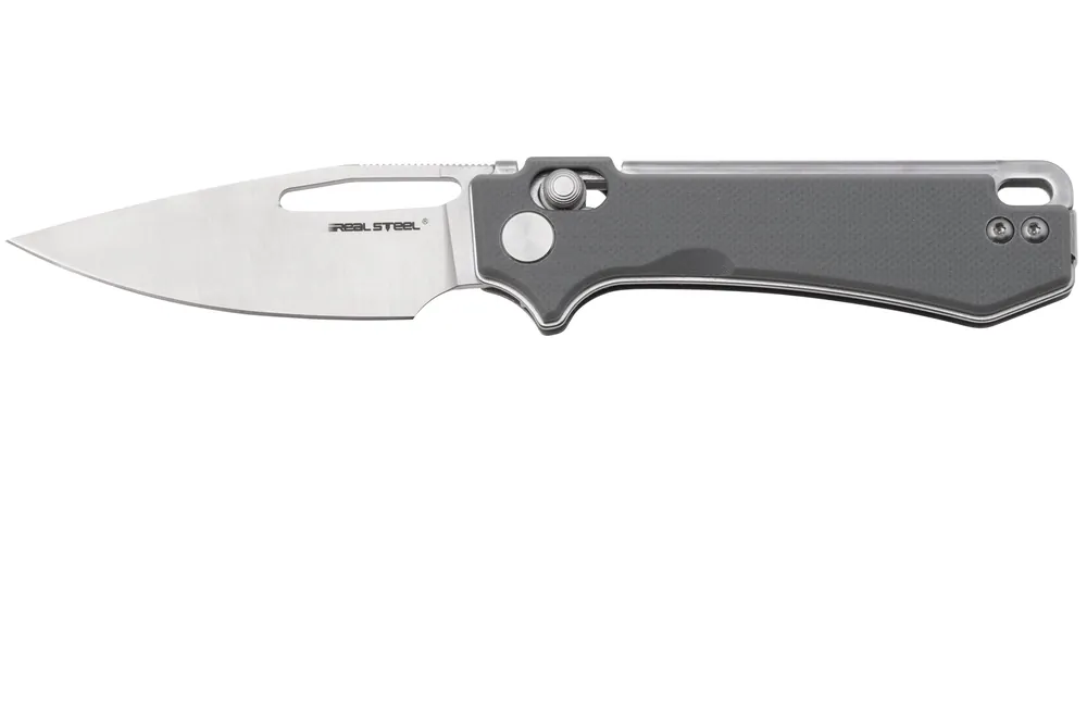 Superprijs Real Steel Vis 8051HS Satin 12C27, Grey G10, zakmes, Jakub Wieczorkiewicz design