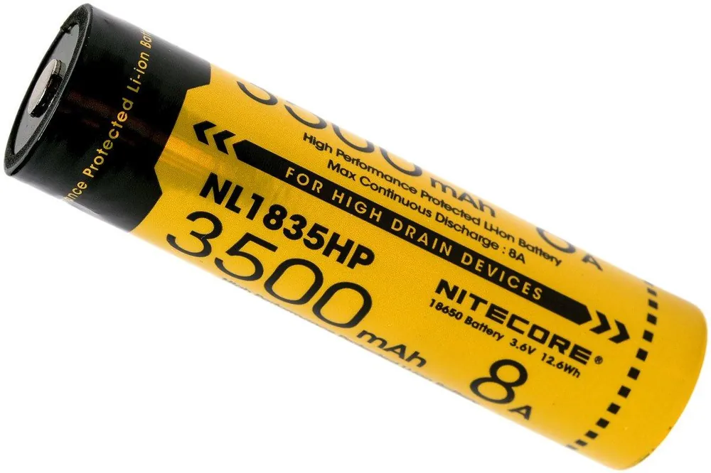 Nitecore 18650-accu 3500mah, NL1835HP Gratis Retour