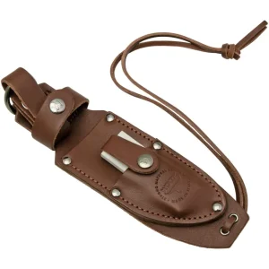 Woox Rock 62 Sheath BUSHT00101 leren foedraal met Arkansas slijpsteen Betrouwbaar