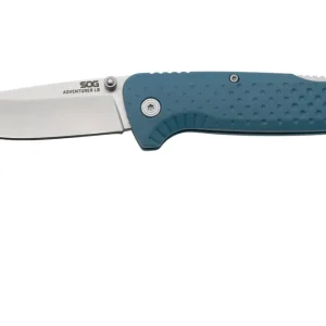 Laatste Kans SOG Adventurer LB 13-11-03-43, Satin 5CR15MOV, Nordic Blue GRN zakmes