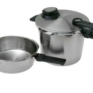 Voordeelprijs Fissler Vitavit Premium 622-412-12-070, 3-delige snelkookpan set met stoominzet