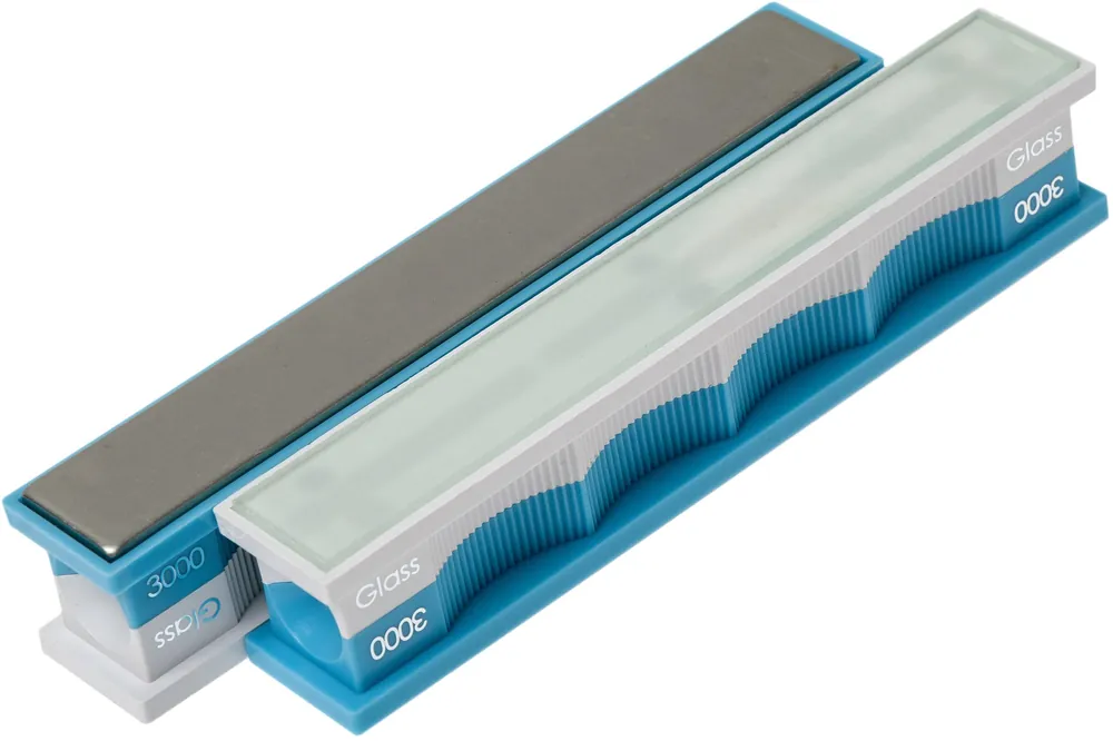 Beperkte Voorraad Wicked Edge set diamanten slijpstenen, ultrafijn 3000 en Blank glass Platens