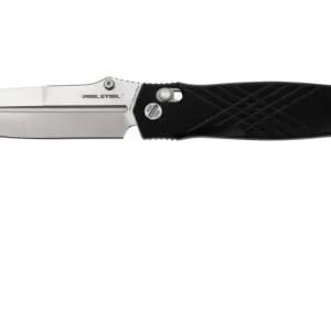 Aanbieding Real Steel Muninn 7751BS Black G10, Satin VG-10, zakmes