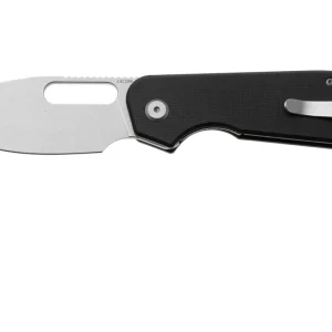 Flitsaanbieding Eutektik EFD EFD-BSW-L Stonewashed 14C28N, Black G10, linkshandig zakmes