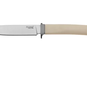 LionSteel Ago AG1-MW White Micarta, Titanium Guard, vaststaand mes Must-Have