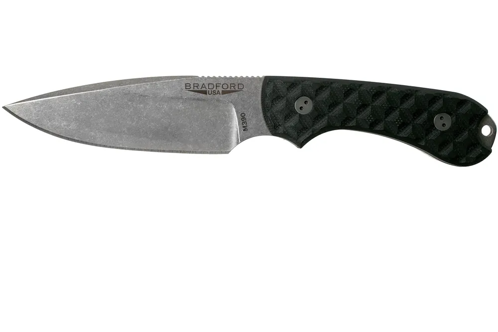Bradford Guardian 3, Black G10 Guardian 3 M390, False Edge, Sabre Stonewashed 3FE-001-M390 Meest Verkocht