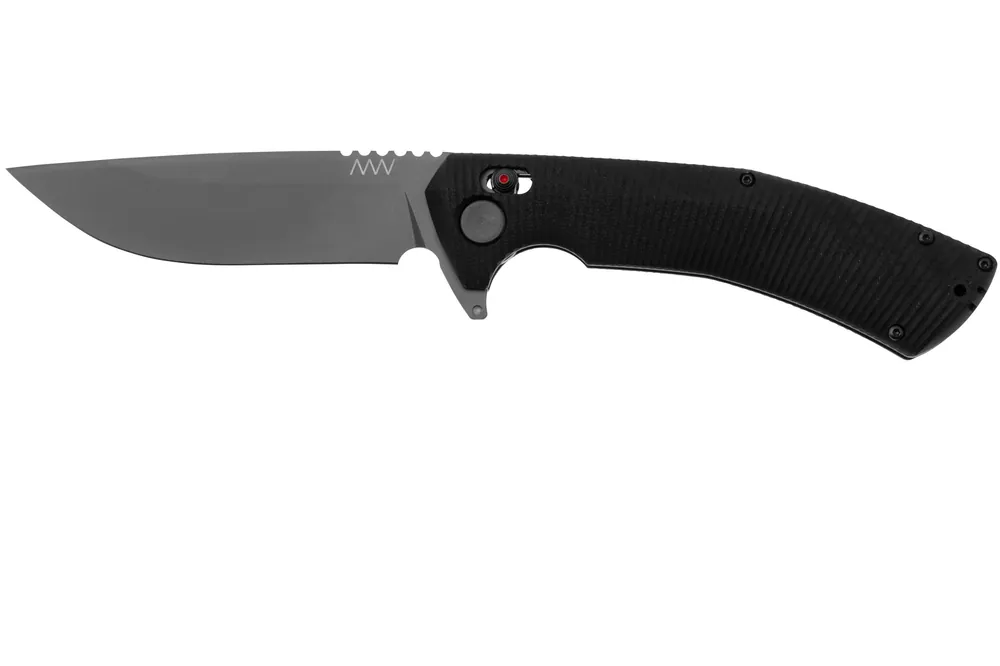 Aanbieding ANV A400 A400-001 DLC Sleipner, Black G10, zakmes