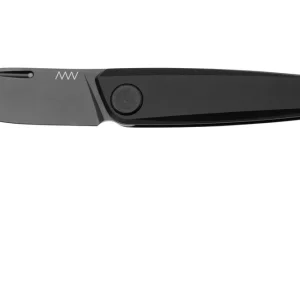 Op = Op ANV Knives Z050BB, Z050-010 DLC Sleipner, Dural Black Aluminium, zakmes