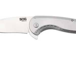 SOG Aegis FLK 2.0 14-41-03-43, Stonewashed 8Cr13MoV, Stainless Steel zakmes Seizoensaanbieding