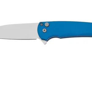 Flitsaanbieding Pro-Tech Malibu 5301 Smooth Handle Blue, Stonewashed Magnacut Wharncliffe, zakmes