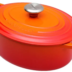 Veilige Betaling Le Creuset braadpan - cocotte ovaal 27cm, 4,1L oranje