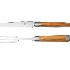 Betrouwbaar Forge de Laguiole Carving Set Olivewood, 1217INOLF17, trancheerset olijfhout