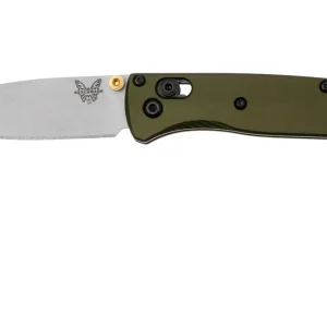 Actieprijs Benchmade Mini Bugout 533SL-10 Crushed Silver Cerakote CPM S90V, Woodland Green Aluminum, zakmes