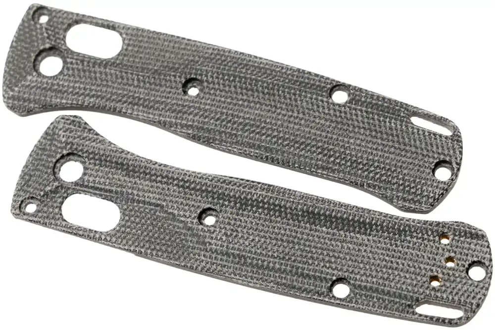 Aanbieding Flytanium Benchmade Mini-Bugout Scales Crossfade, black canvas micarta