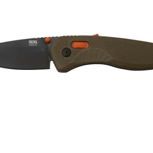 SOG Aegis AT 11-41-06-41 Tan and Blaze, zakmes Exclusieve Aanbieding