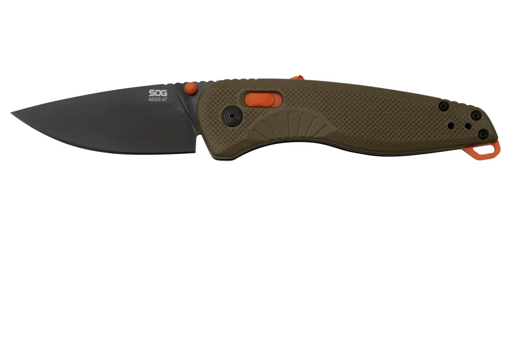 SOG Aegis AT 11-41-06-41 Tan and Blaze, zakmes Exclusieve Aanbieding