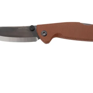 Beperkt Aanbod Real Steel Yak 7871NM, Satin/Black PVD 14C28N, Scandi Grind, Natural Micarta zakmes