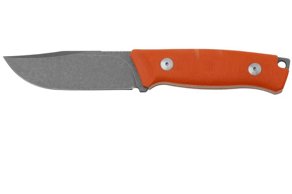 Aanbieding Fox Knives Rifle Receiver FX-662 OR, Orange G10 vaststaand mes, Raven Knives design