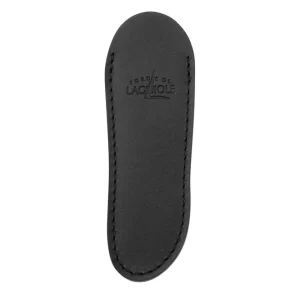 Beperkte Voorraad Forge de Laguiole LAF1N Black, lederen schede voor 9 cm zakmessen