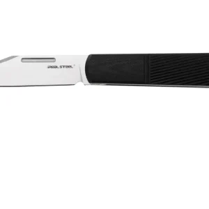 Beperkt Aanbod Real Steel Barlow RB5, 8022B Clippoint N690, Black G10, slipjoint zakmes