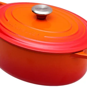 Speciale Aanbieding Le Creuset braadpan - cocotte ovaal 31cm, 6,3L oranje