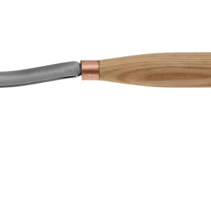 Premium BeaverCraft Compact Long Bent Gouge K6L-15 Sweep 6, 15 mm, guts