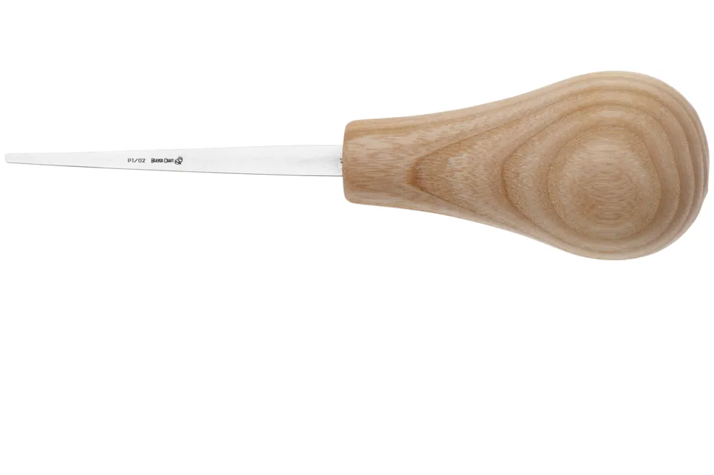 BeaverCraft Palm Chisel P1-02 Straight Flat Sweep No. 1, 2 mm, handguts Korting