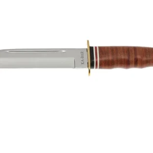 Bestel Nu KA-BAR Marine Hunter 1235 lederen handgreep, lederen foedraal
