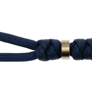 Weekendaanbieding Chris Reeve Large Sebenza/Umnumzaan Lanyard with bead midnight/gold COM-7123